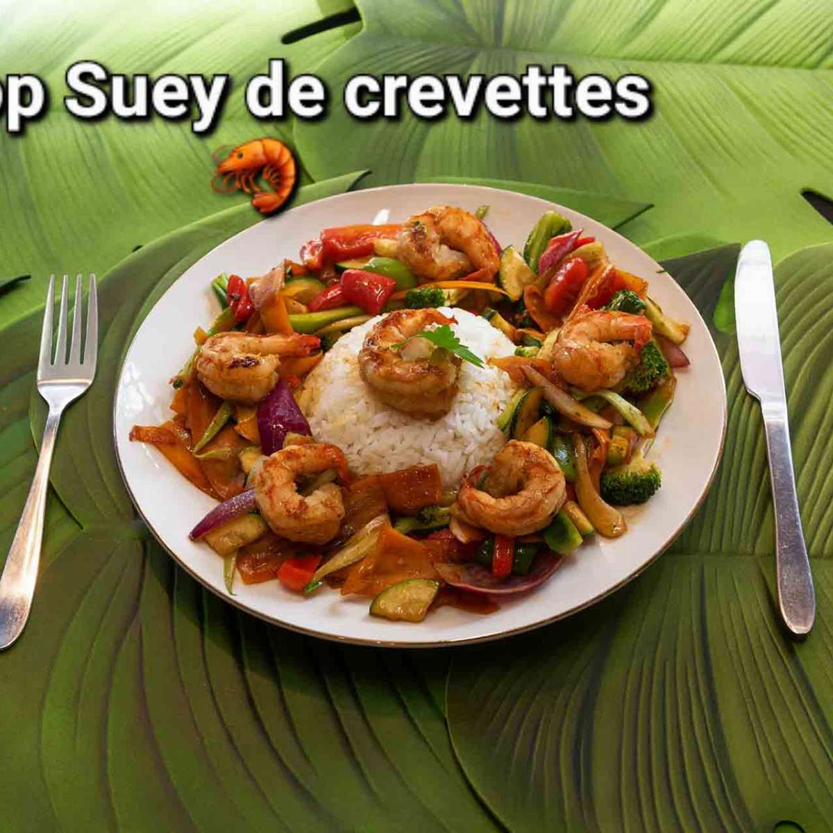 Shop suey crevettes